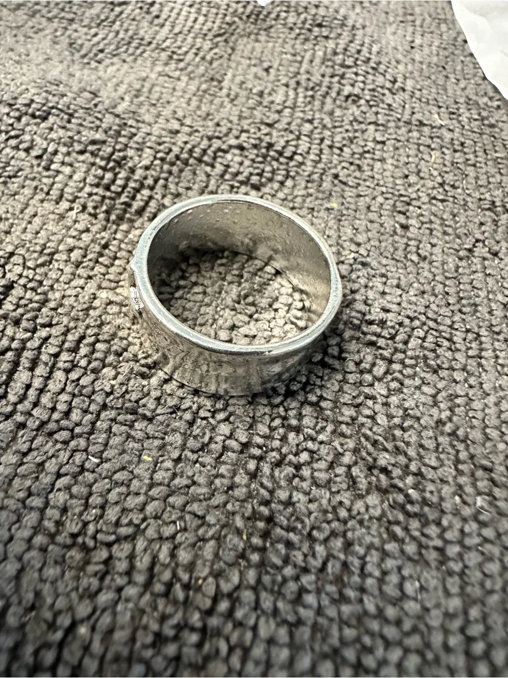 Silver Cross Band Ring - Men Accessories size 9